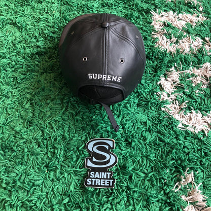 Supreme X TNF Leather 6 Panel
