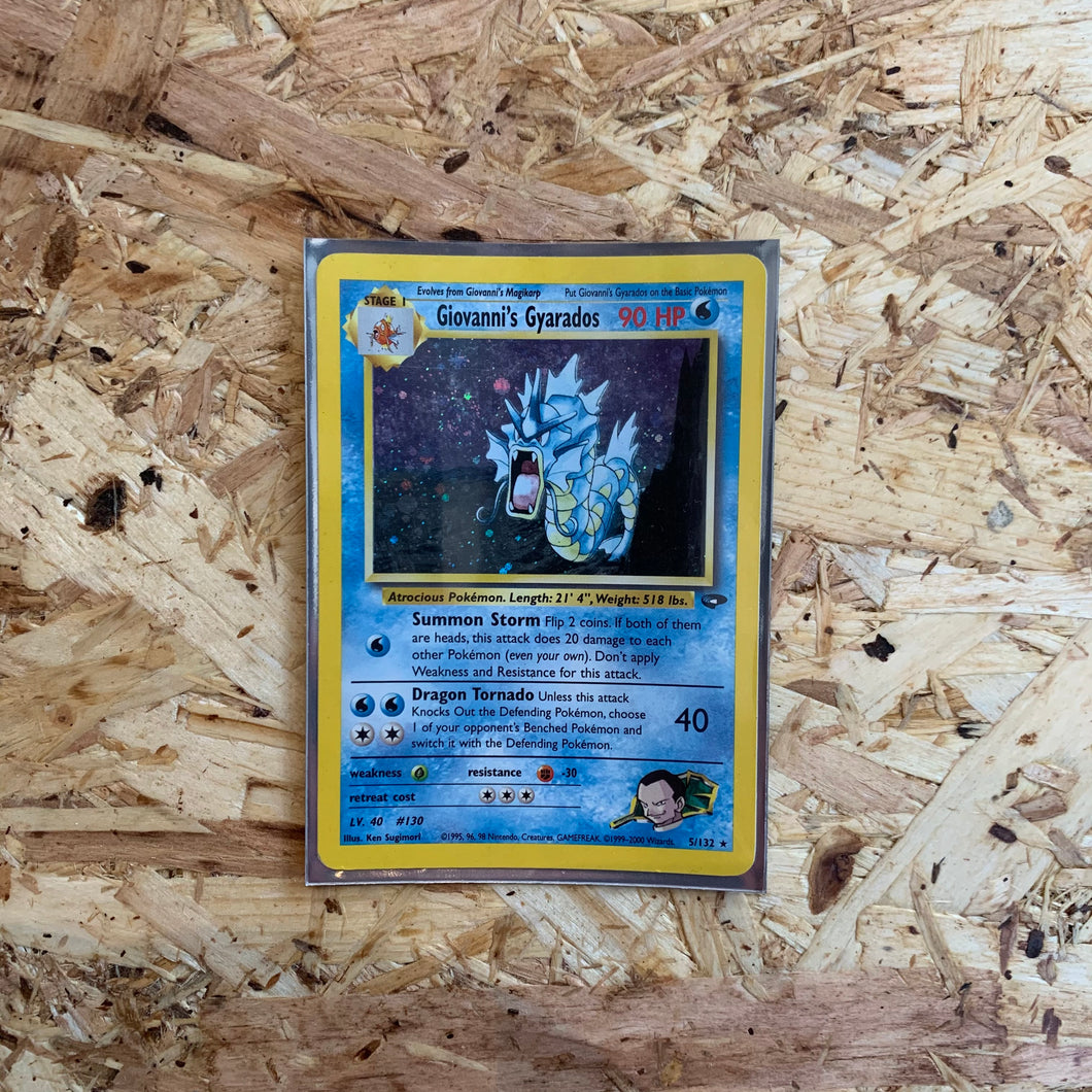 Pokemon Single Card 'Giovannis Gyarados' Holo Rare 5/132 (Gym Challenge)