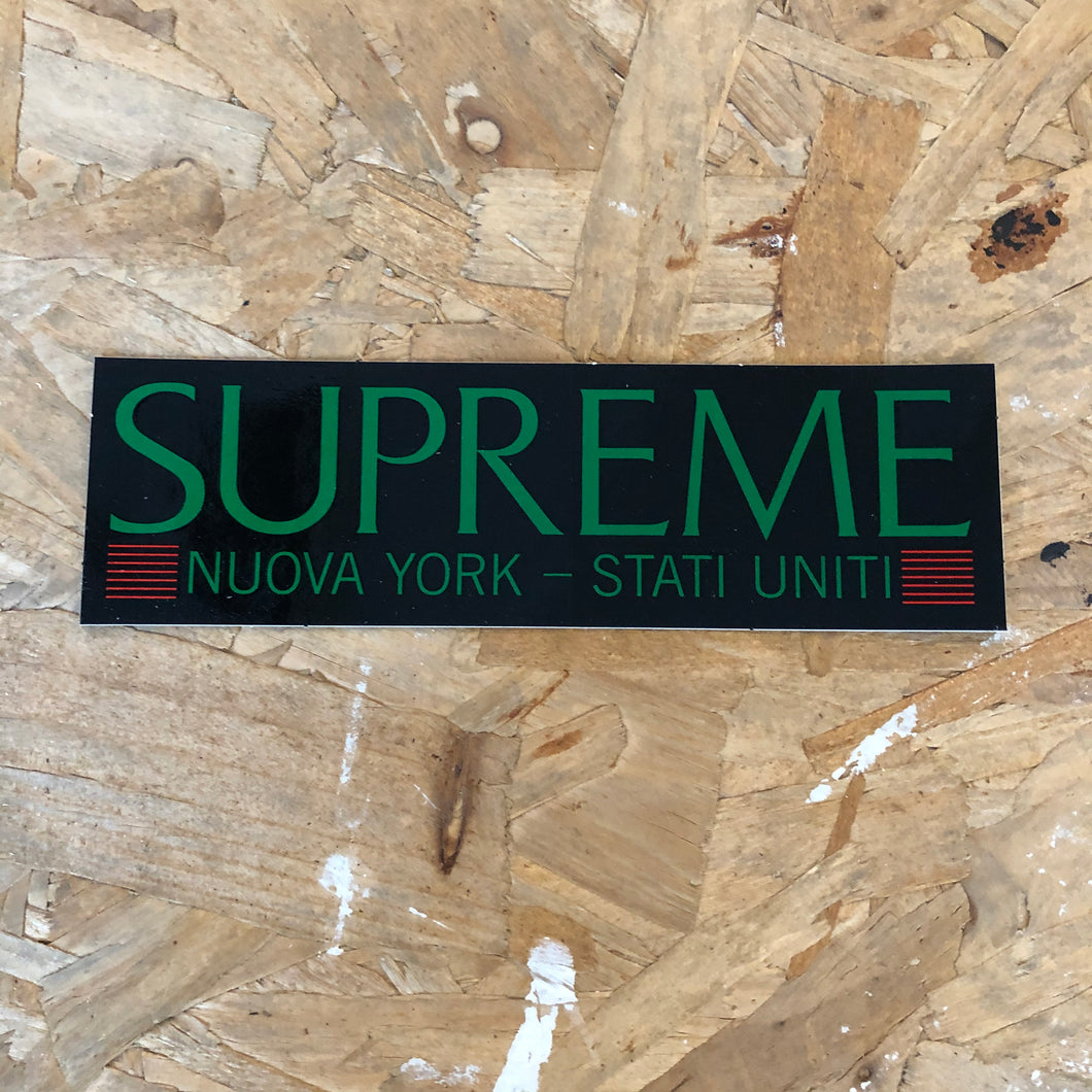 Supreme ‘ Nuova York’ Sticker