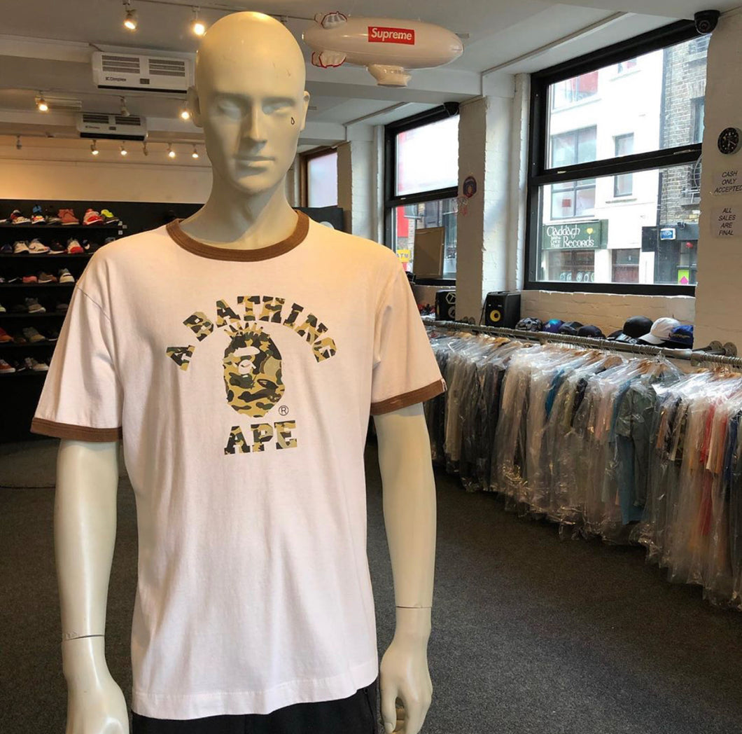 Bape X Kaws 'Ape Head' Tee