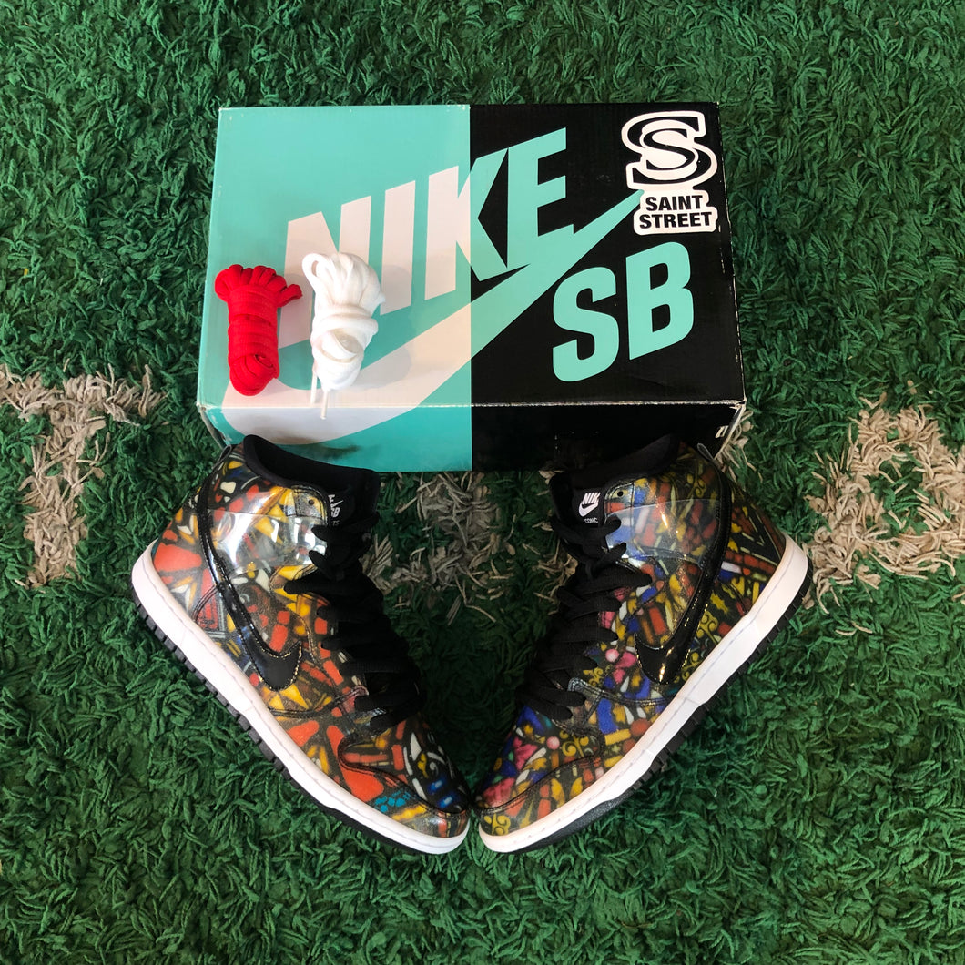 Nike X Concepts SB Dunk High 'Stained Glass'