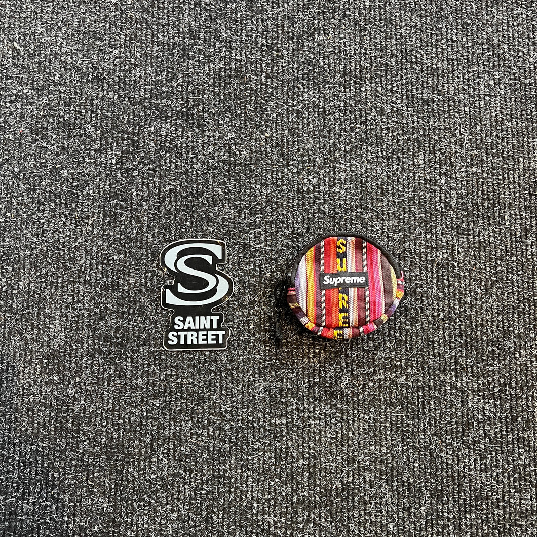 Supreme 'Woven Stripe' Coin Pouch