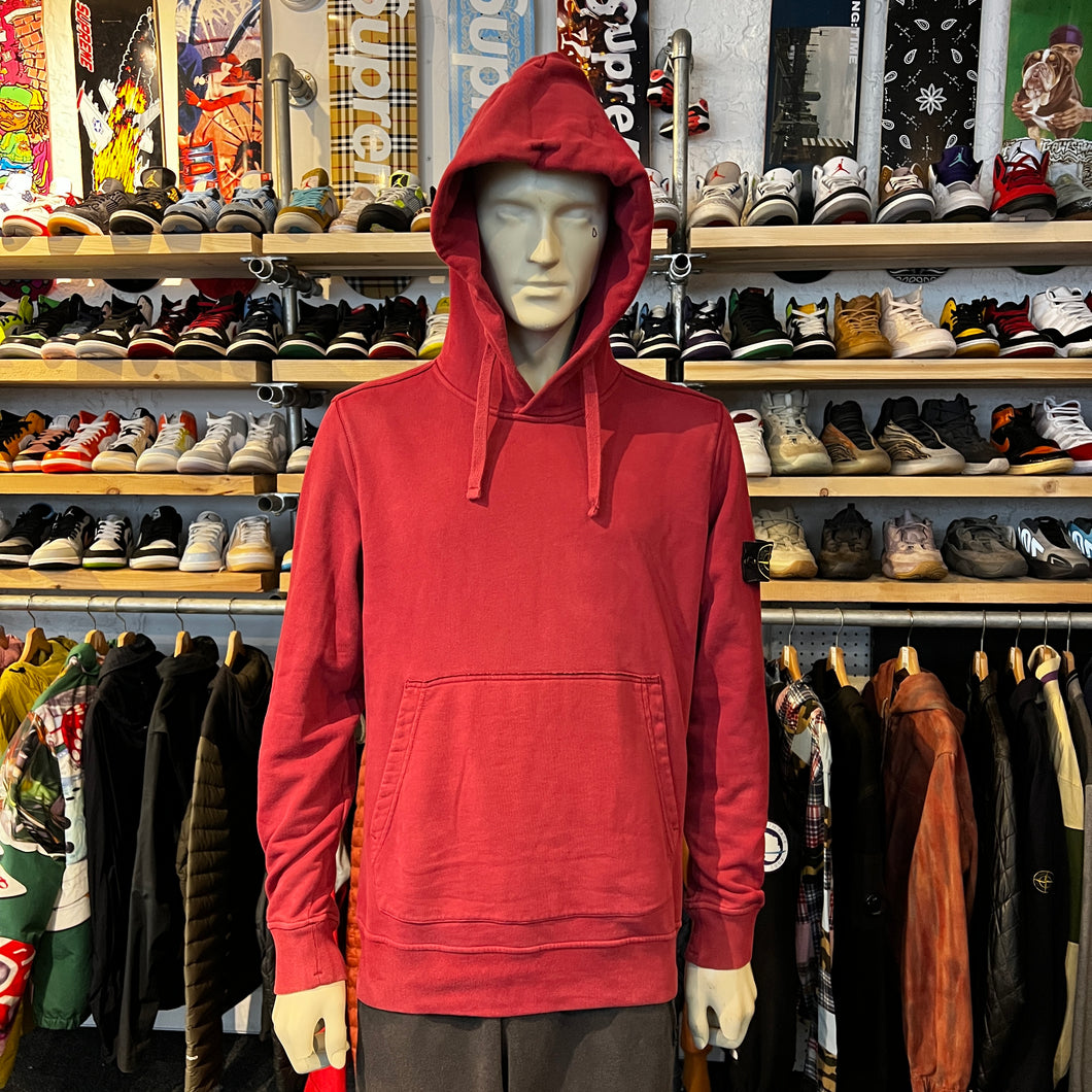 Stone island Burgandy Hoodie