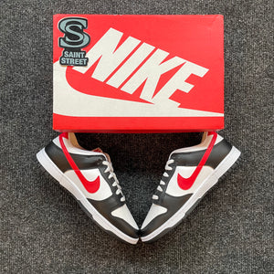 Nike Dunk Low 'Panda Red Swoosh'
