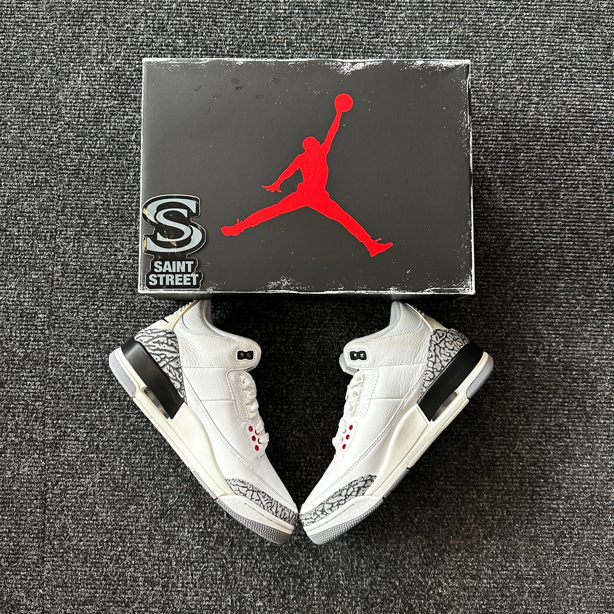 Air Jordan 3 White Cement Reimagined SaintStreetSneakers