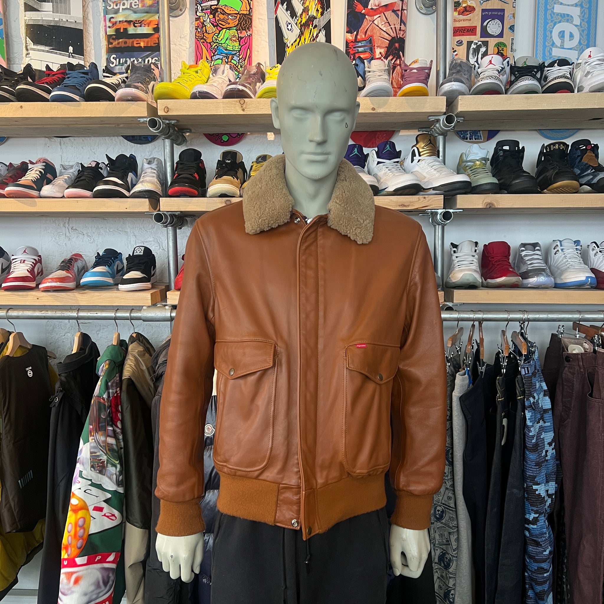Supreme x schott sales