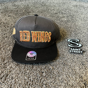 47 'Red Wings' SnapBack Charcoal/Gold (Online Only)