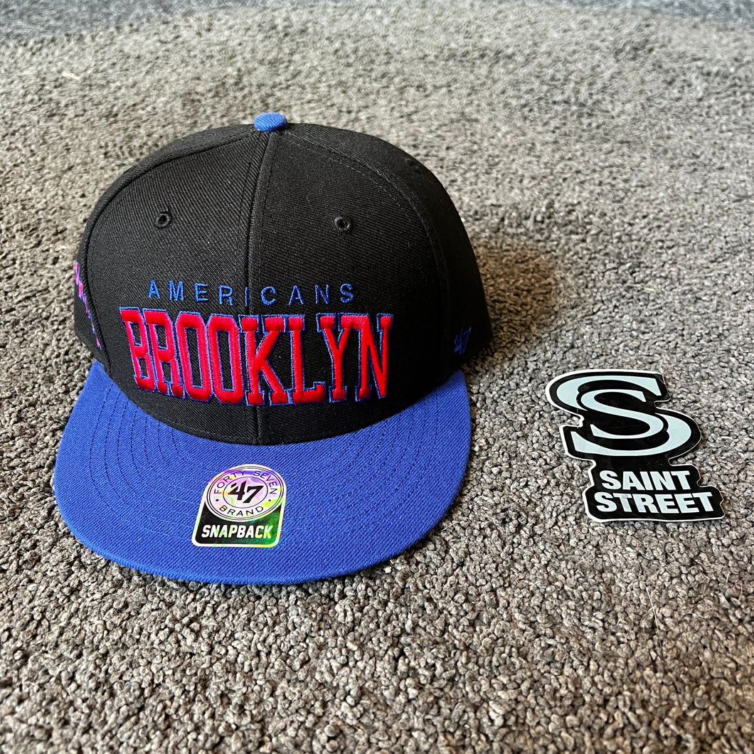 47 'New York Americans' Black/Blue SnapBack (Online Only)