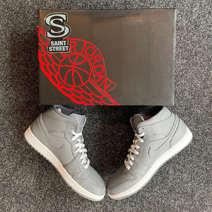 Jordan 1 Mid 'Grey/White'
